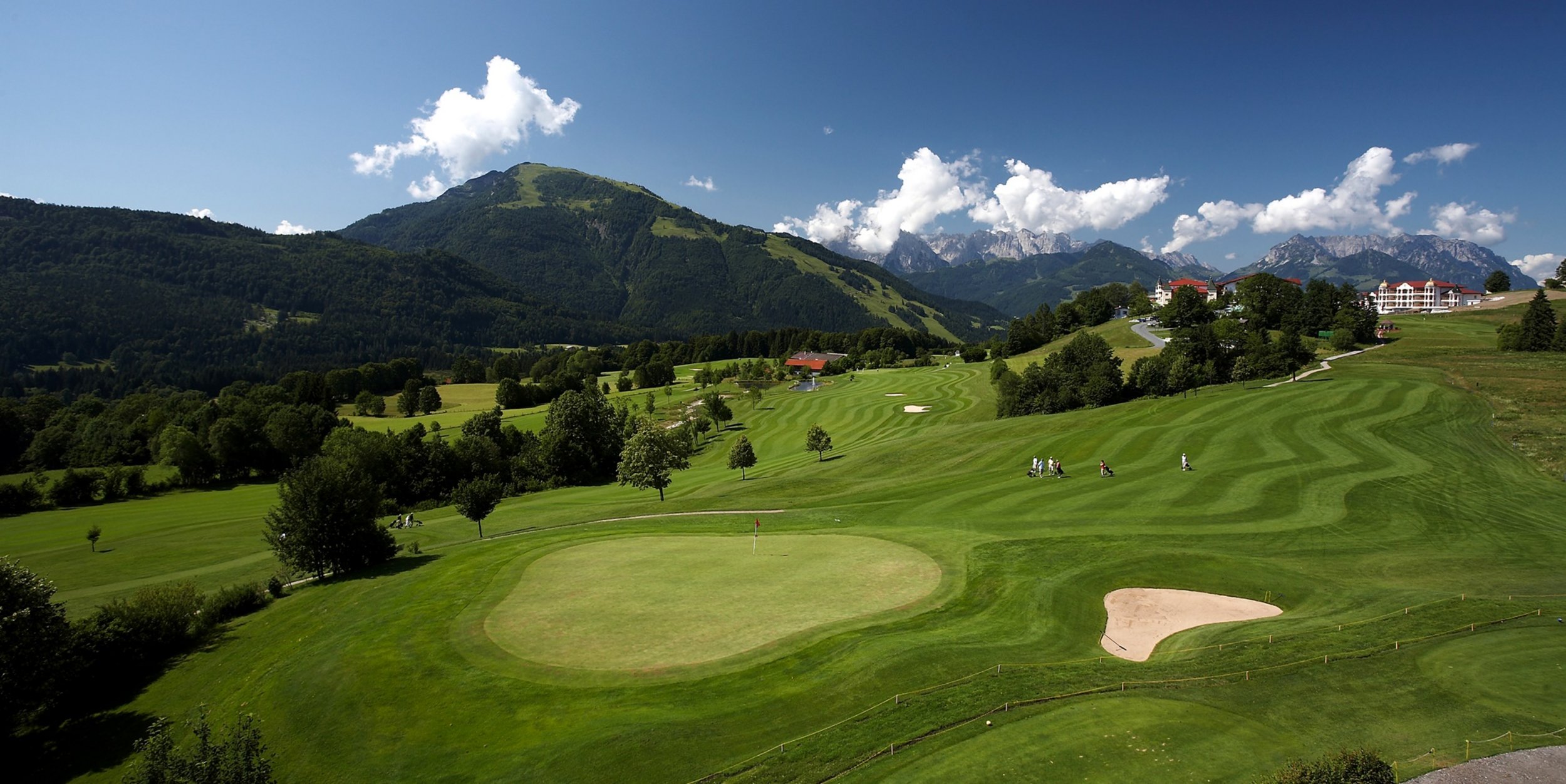 Golfplatz Reit im Winkl mit Kaiserblick Bayern/ Tirol