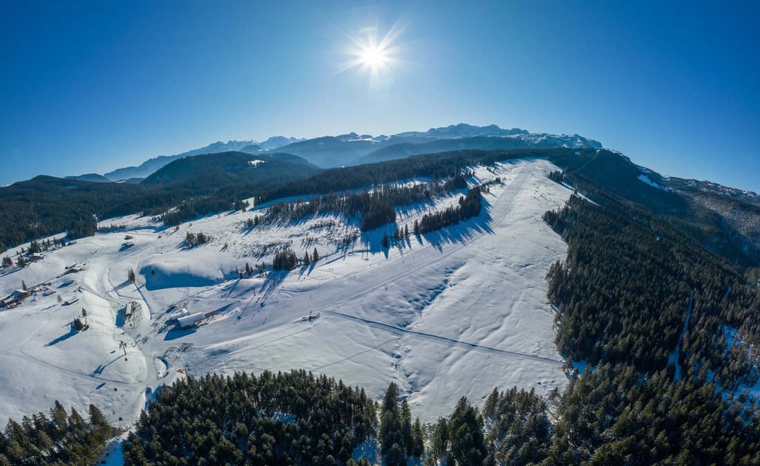 Luftbild Skigebiet Winklmoos-Alm