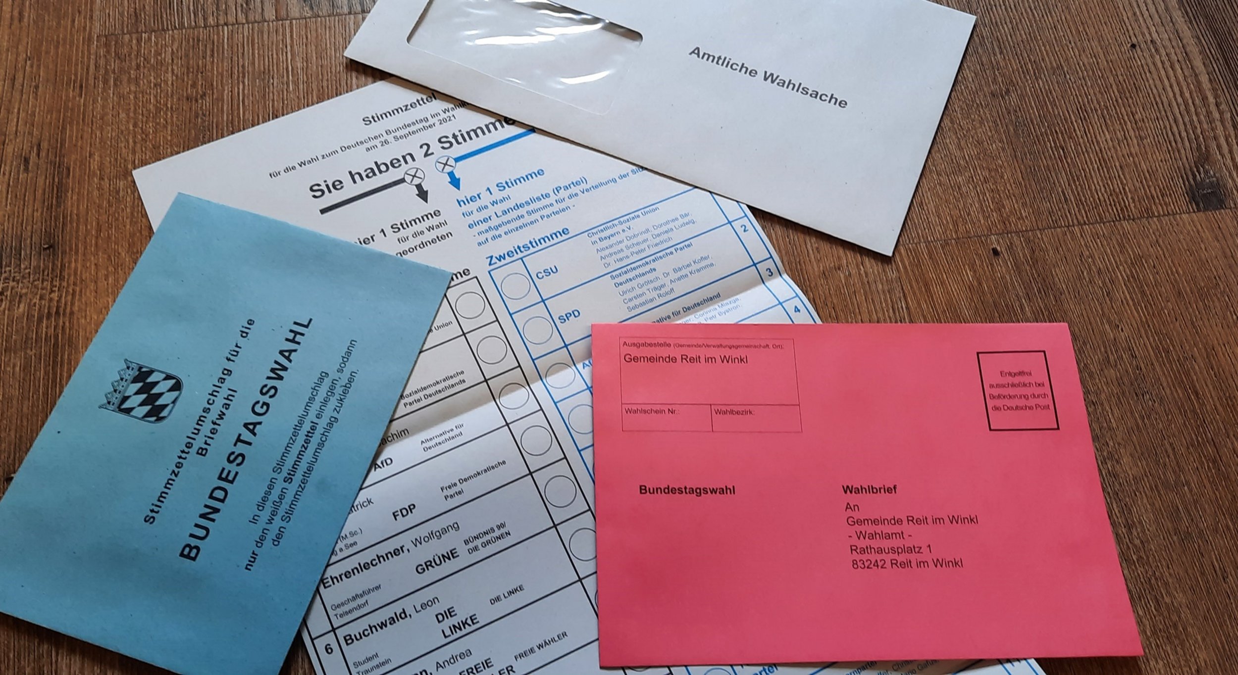 Briefwahl Bundestagswahl