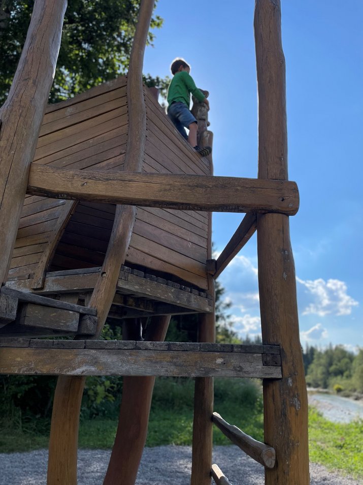 kids' hiking trail watch tower