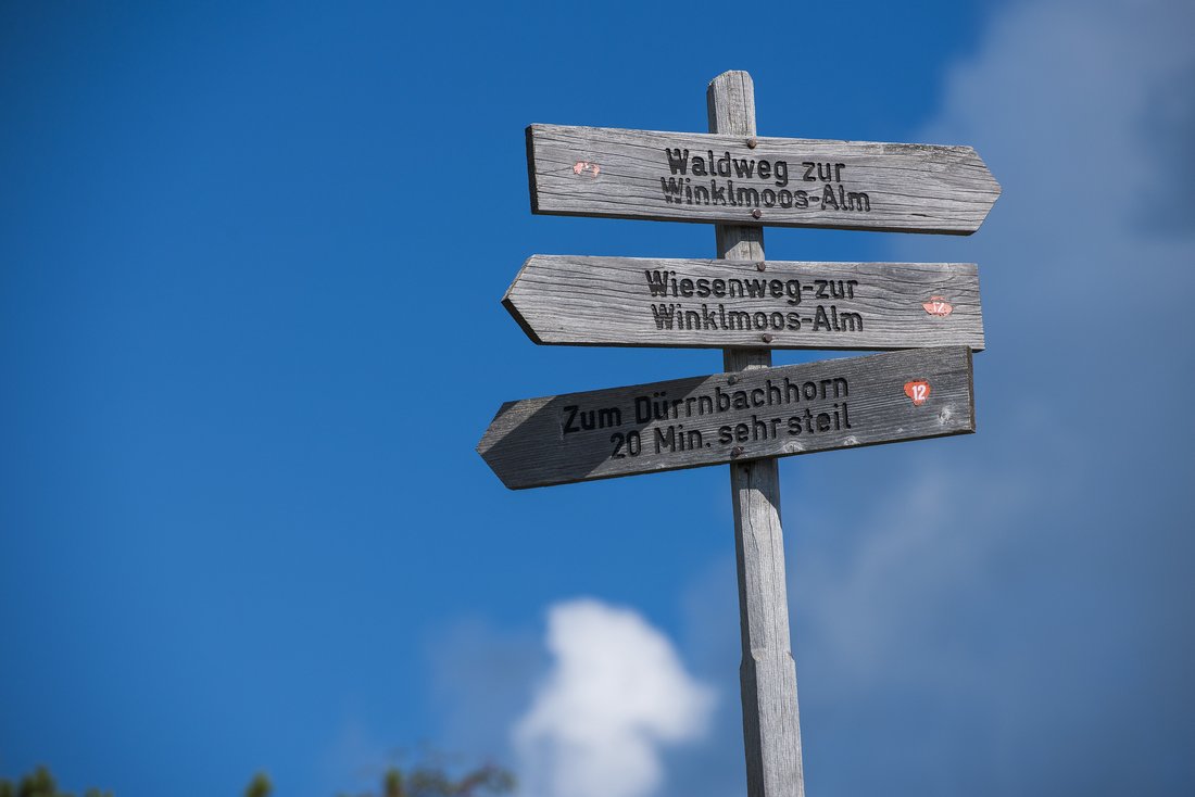 Signpost Dürrnbachhorn