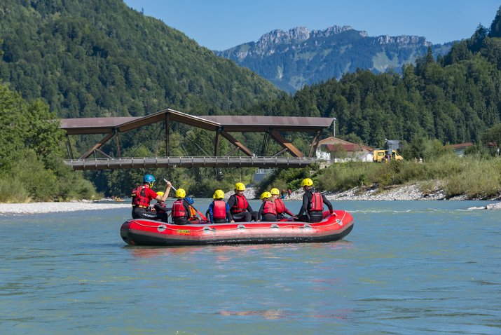 Rafting experience on the Tiroler Ache river