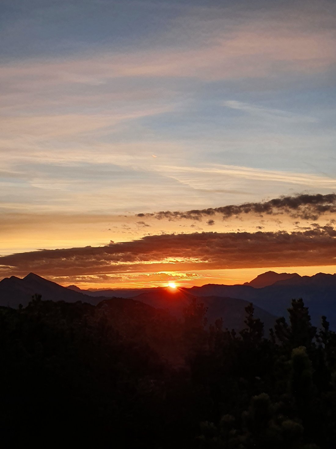 Sunrise at Dürrnbachhorn mountain