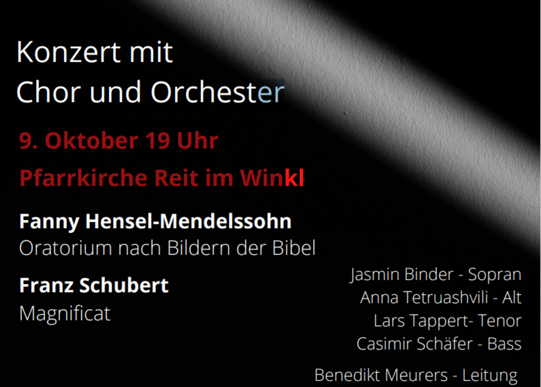 Plakat Konzert mit Chor