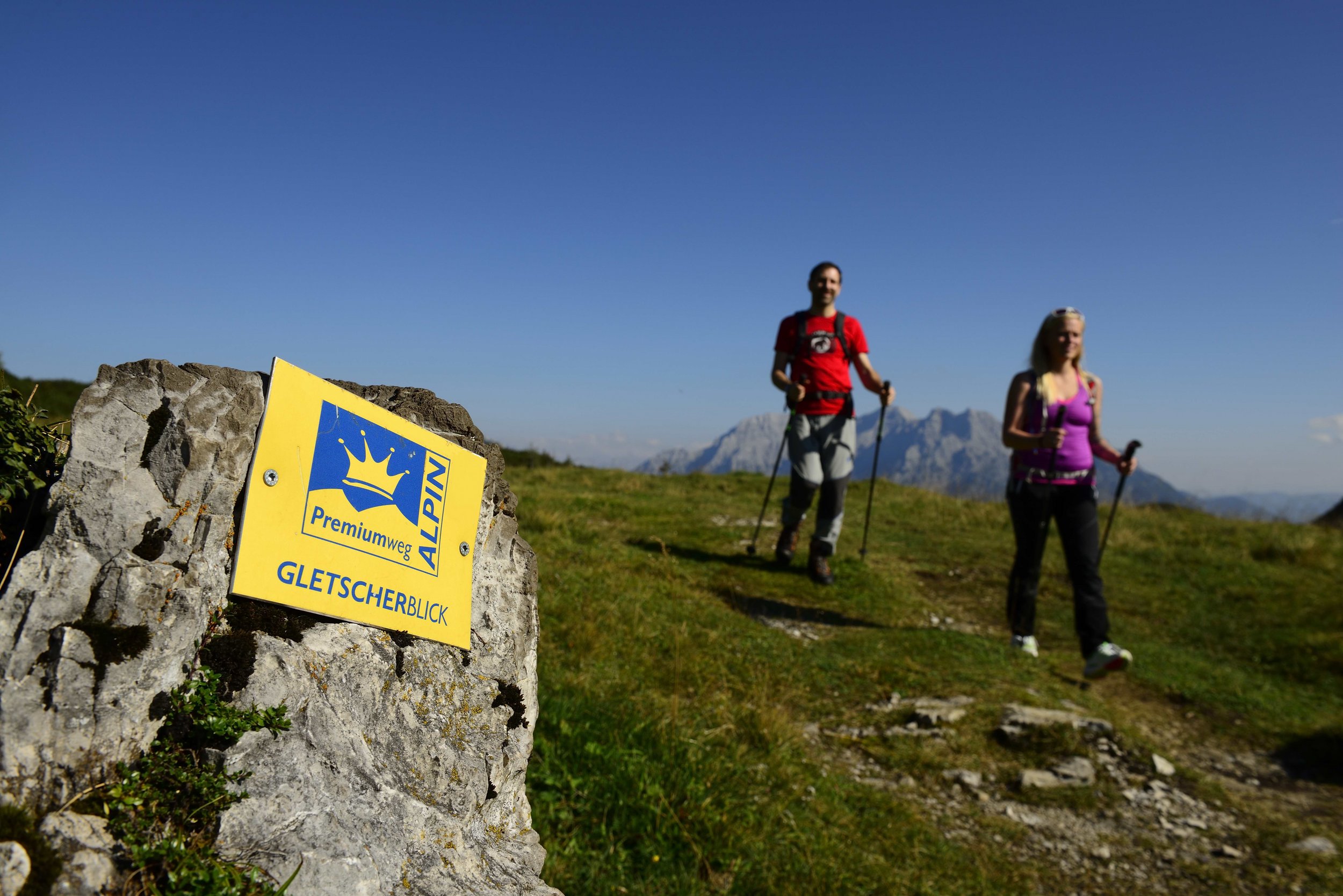 Premium Wanderweg Gletscherblick Alpin