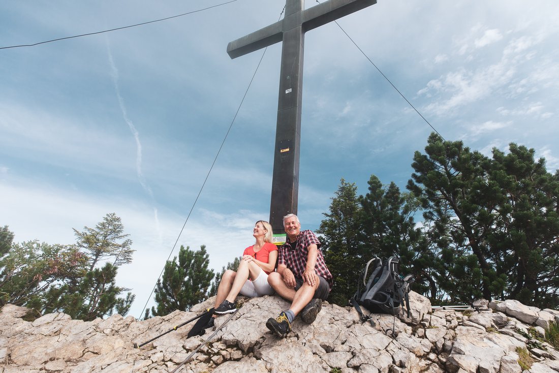 At the summit cross Dürrnbachhorn
