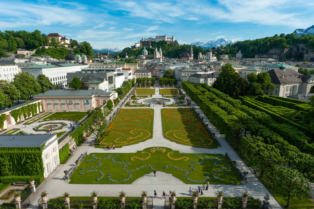 Mirabell gardens in Salzburg