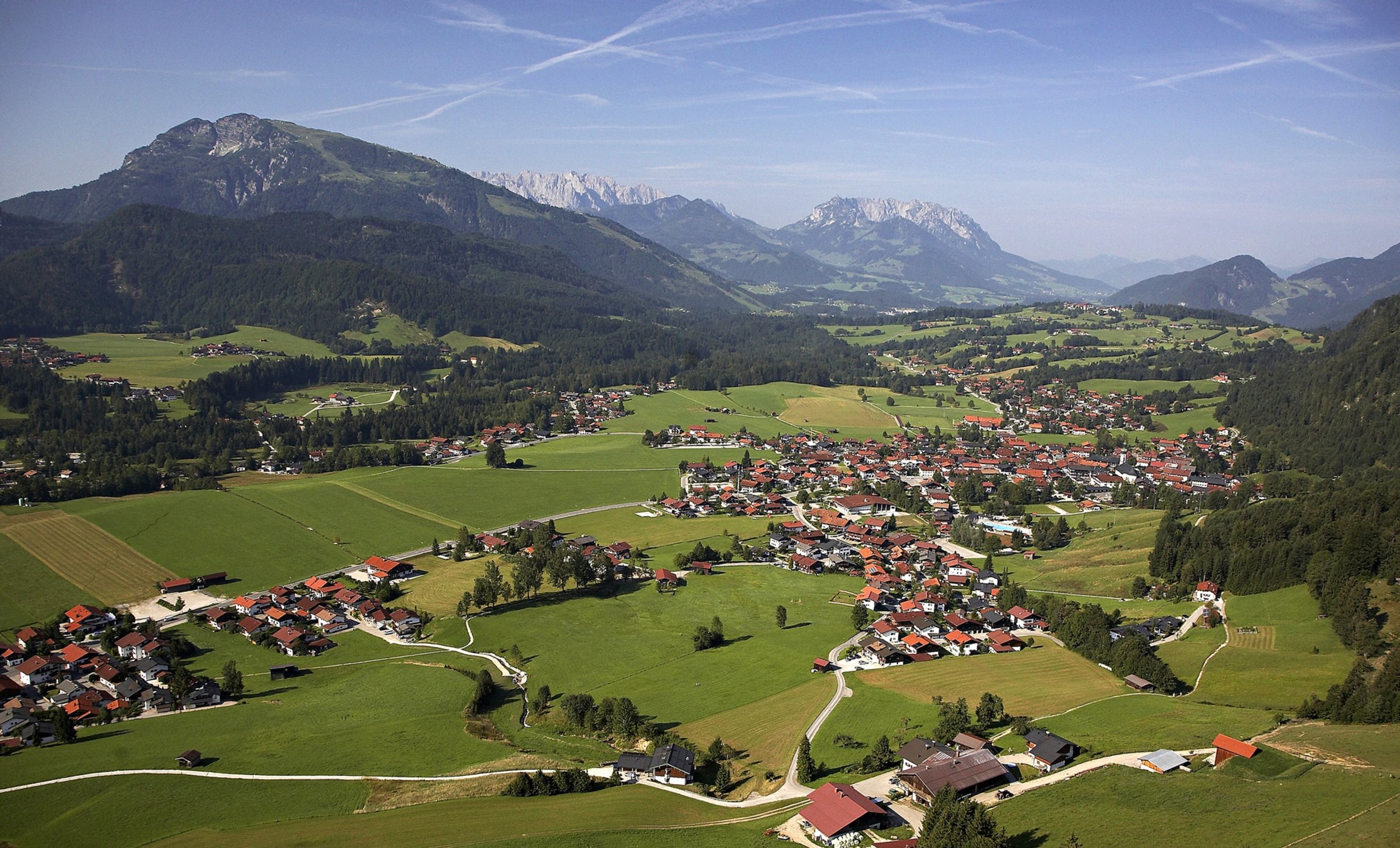 Aerial view of Reit im Winkl