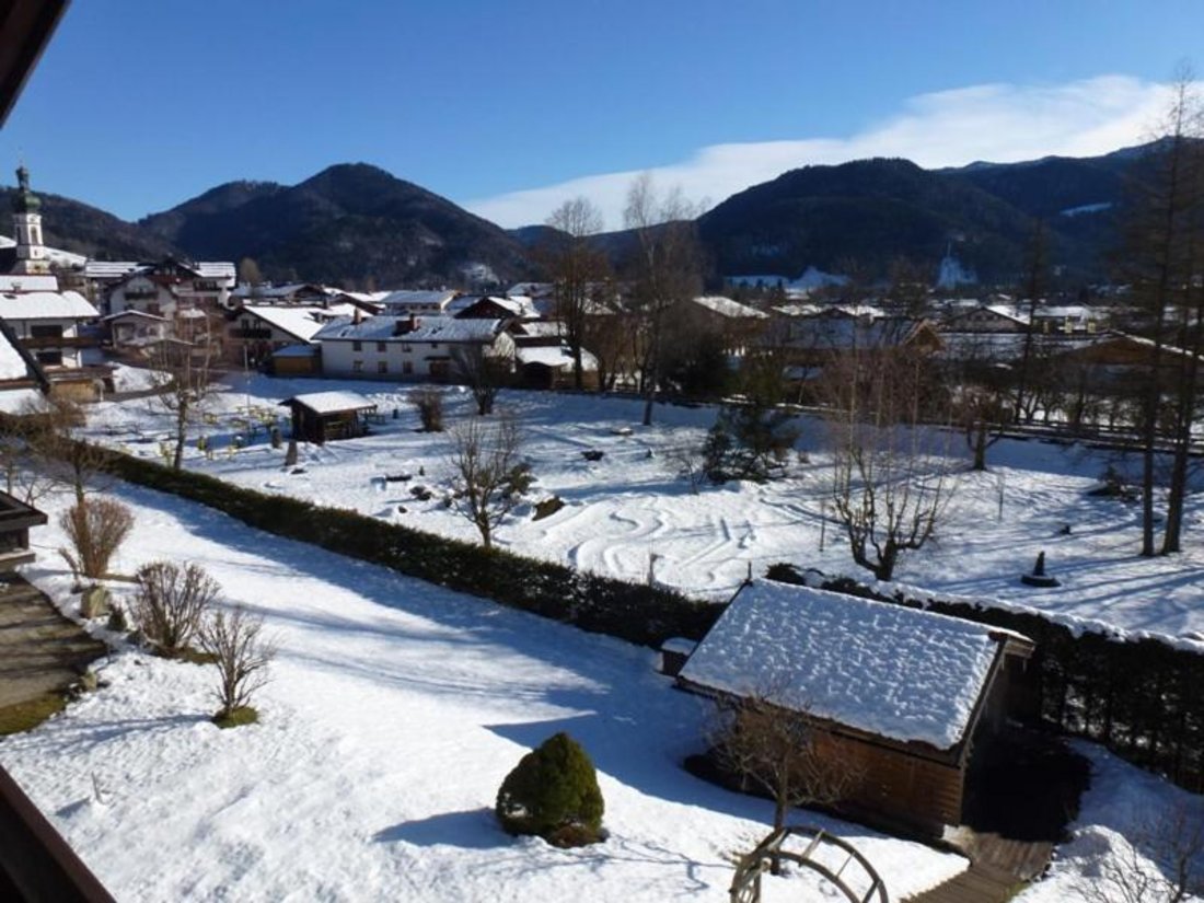 Ausblick Richtung Dorf im Winter