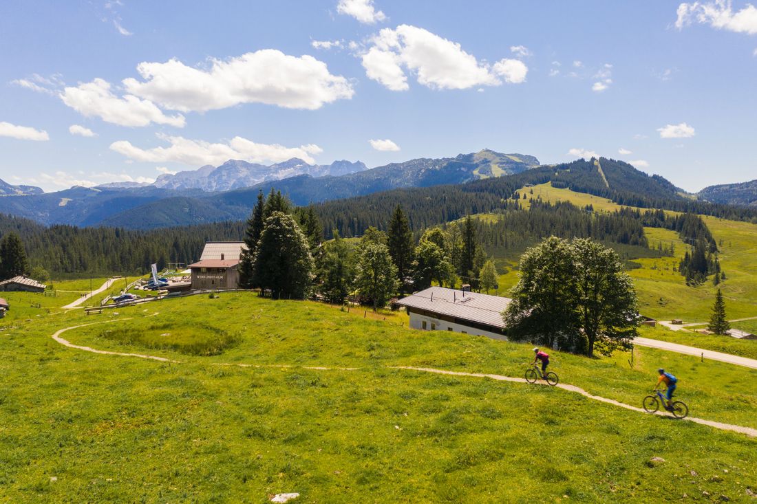 Mountainbiken auf der Winklmoos