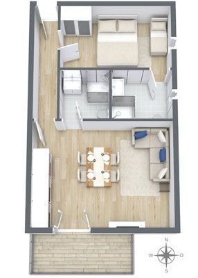 Grundriss Wohnung 4