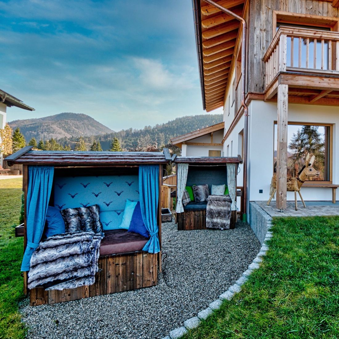 designchalets auf 685 Haus alpenstrandkorb quadratisch