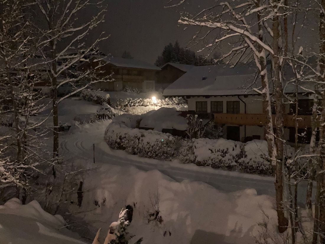 Aussicht vom Balkon Cortina