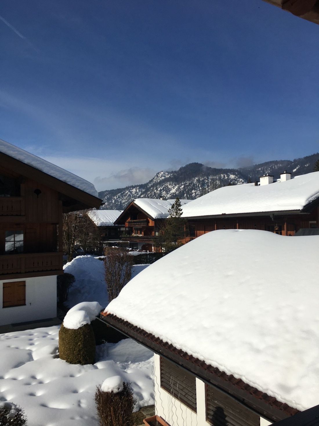 Winterblick vom Balkon