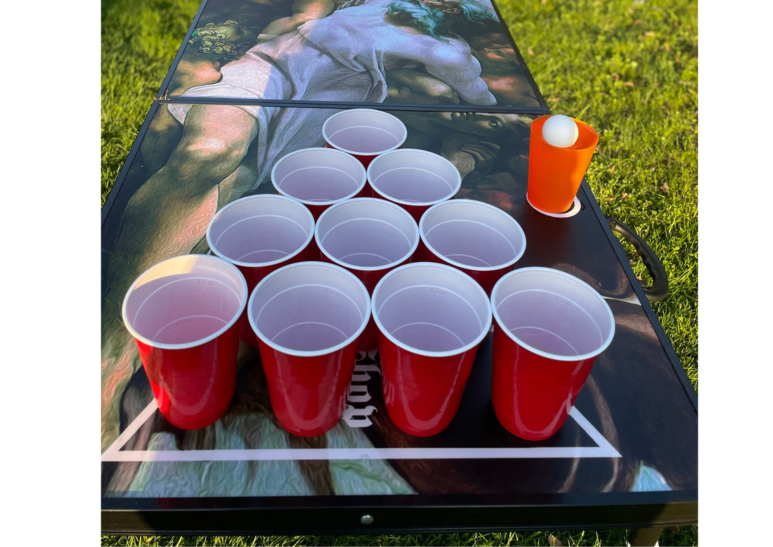 Beerpong-Spieltisch