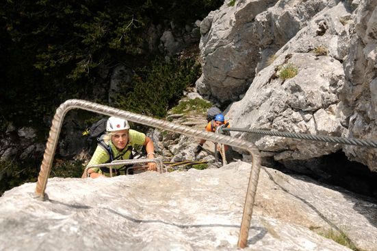 Steinplatte via Ferrata