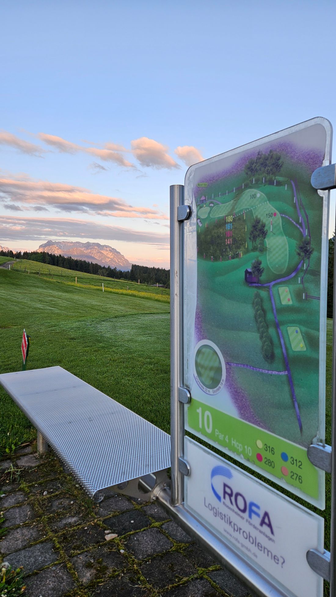 Golfplatz am Morgen