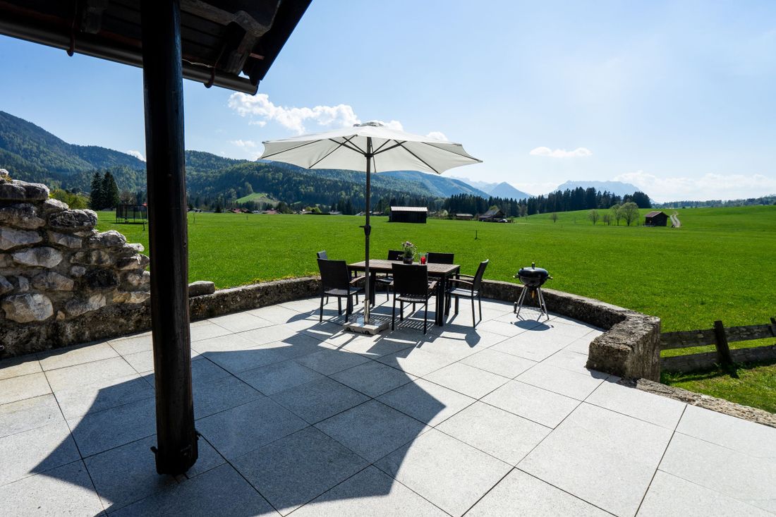 Blick auf das Kaisergebirge
