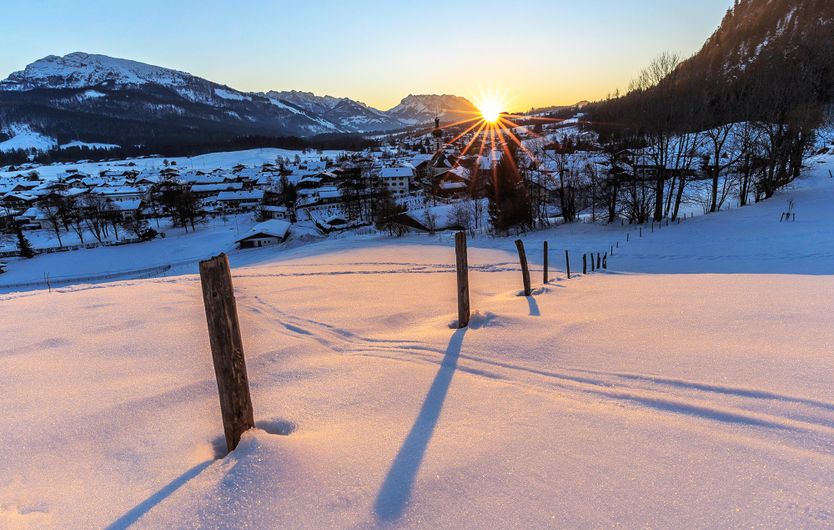 Sonnenuntergang im Winter