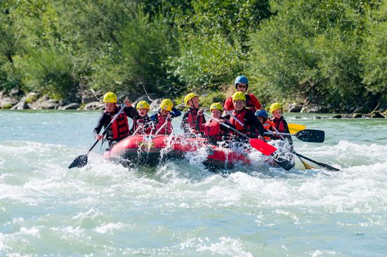 Kaiserwinkl Adventure Crew Rafting auf der Tiroler Ache
