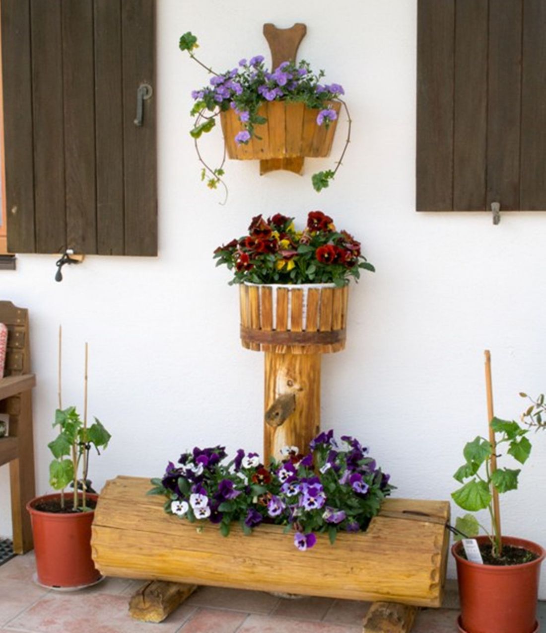 Eingangsbereich im Sommer