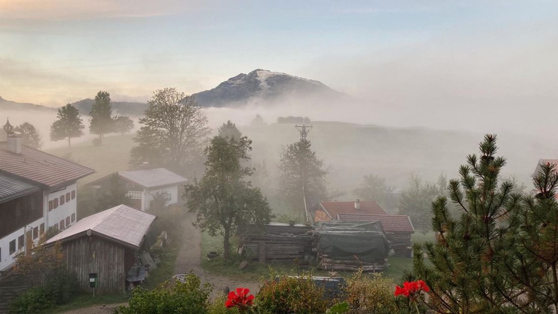Ausblick bei Nebel