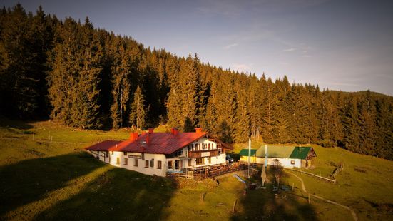 Traunsteiner Hütte  auf der Winklmoos-Alm