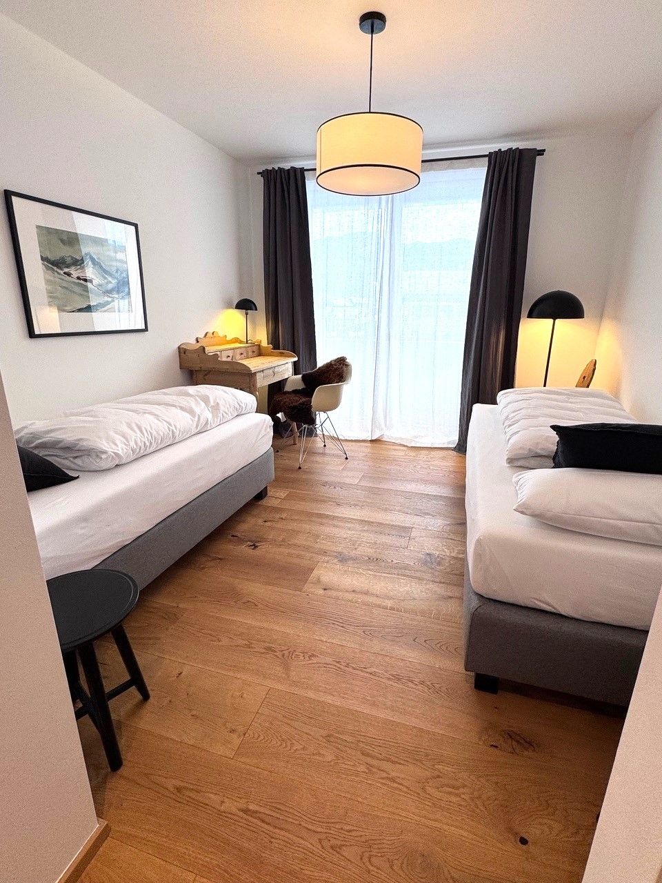 Schlafzimmer 4 von 4, mit zwei Einzelbetten