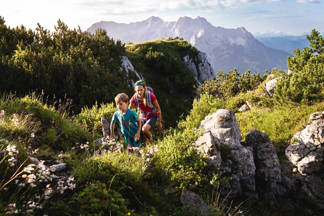 Wandern auf der Steinplatte