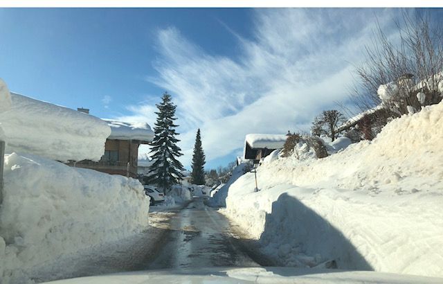 Winter Impressionen (Blick in unsere Strasse)