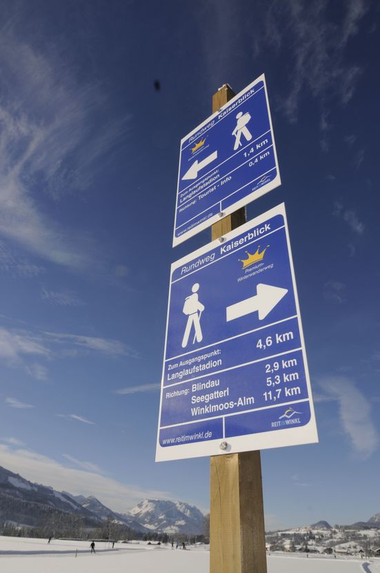 Premium-Winterwanderweg, Kaiserblick, Reit im Winkl