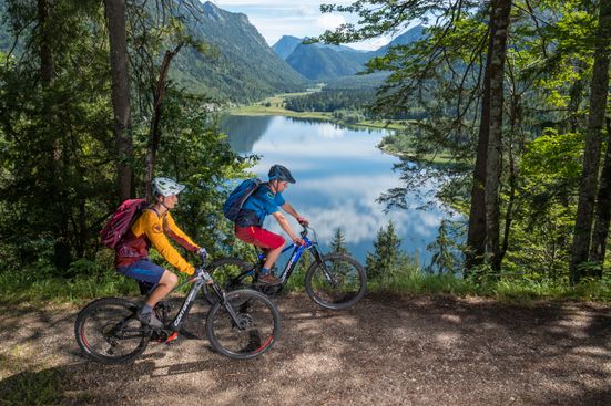 Mit dem Mountainbike am Dürrfeldkreuz