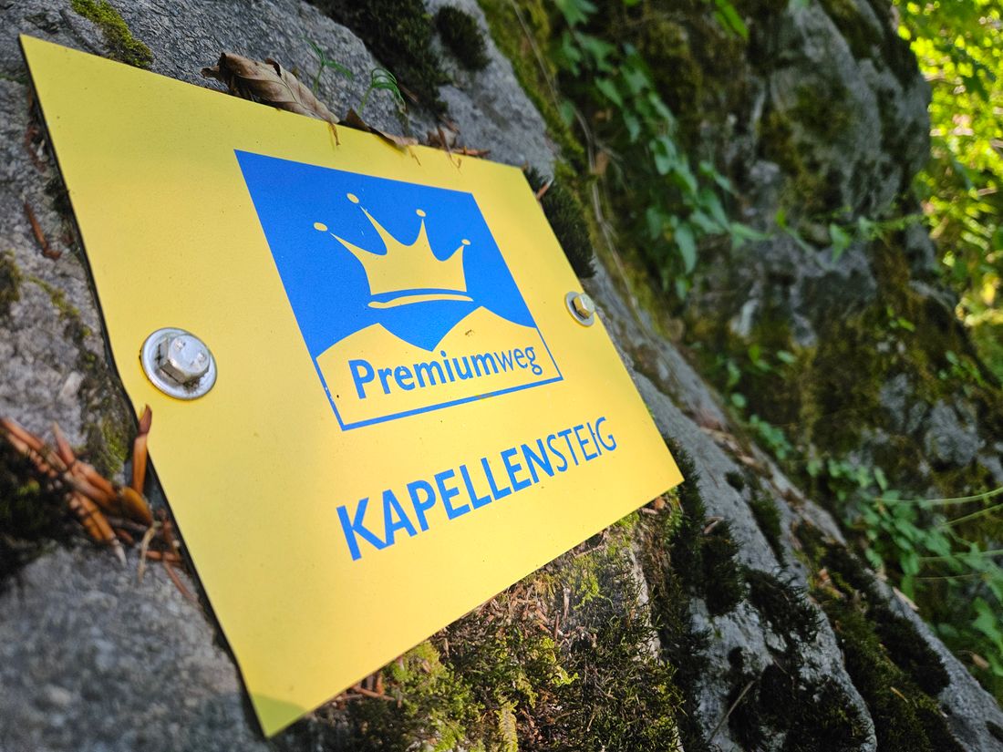 Kapellensteig Schild