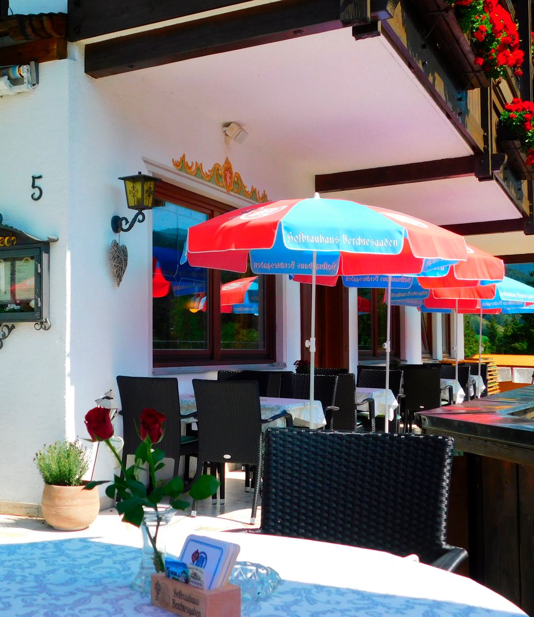 Terrasse im Restaurant Sonneck