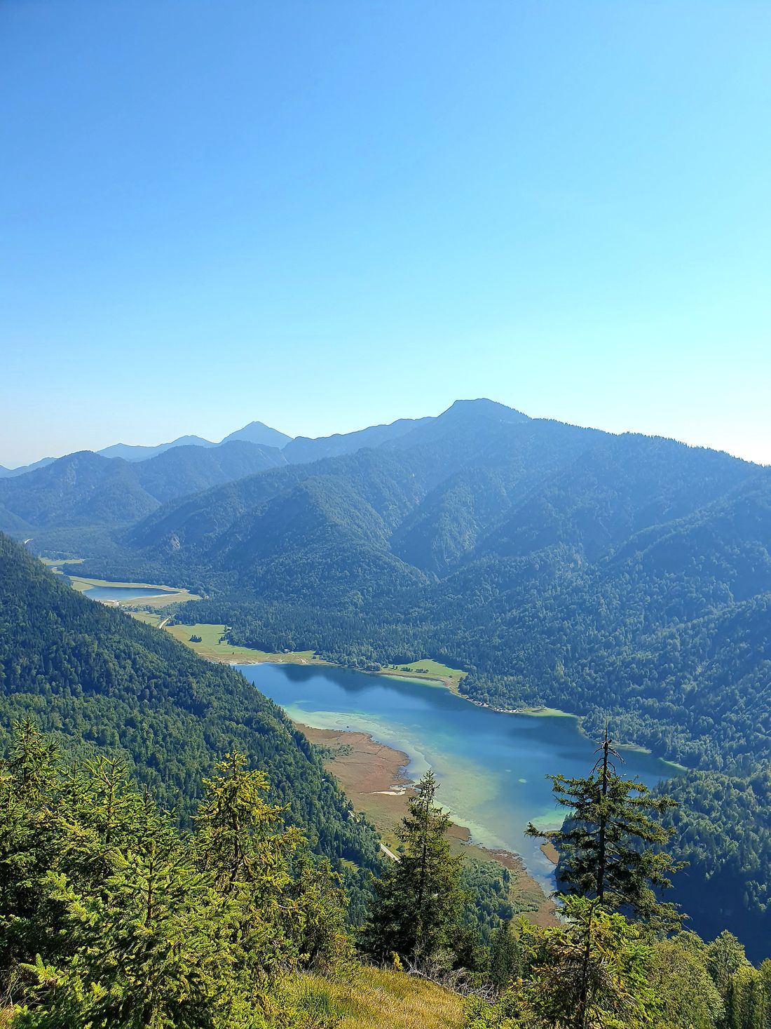 Blick vom Stuhlkopf zum Weitsee