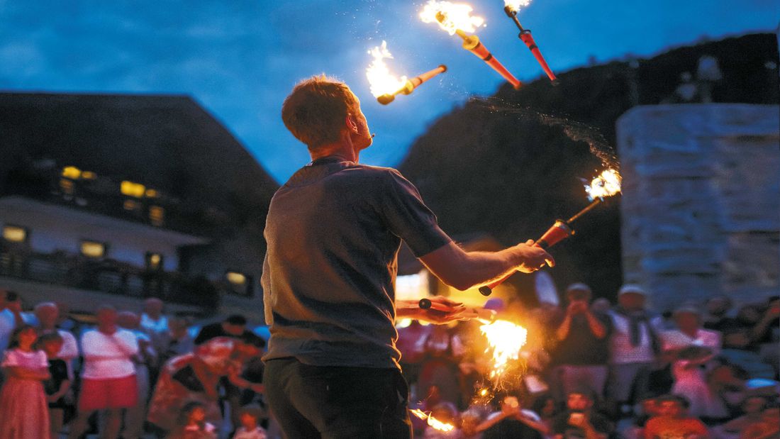Straßenfest - Feuershow