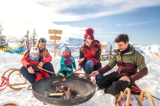 Aktiv im Familien Skigebiet Steinplatte Winklmoosalm