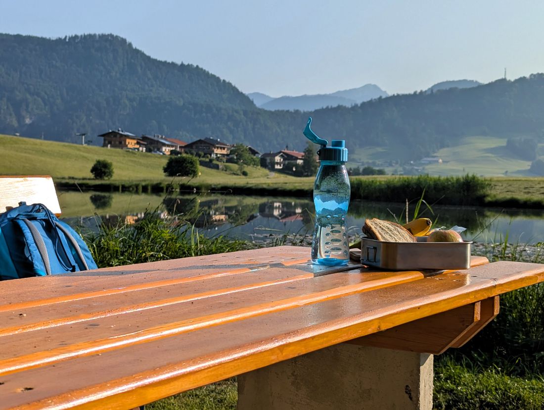 Gemütliche Rast an der Heuchner Lack