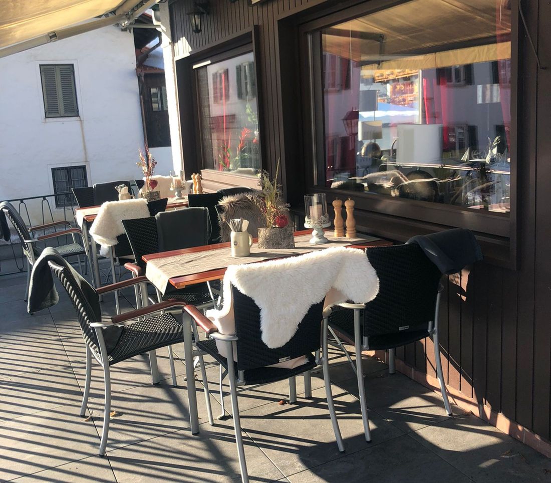 auf der Terrasse