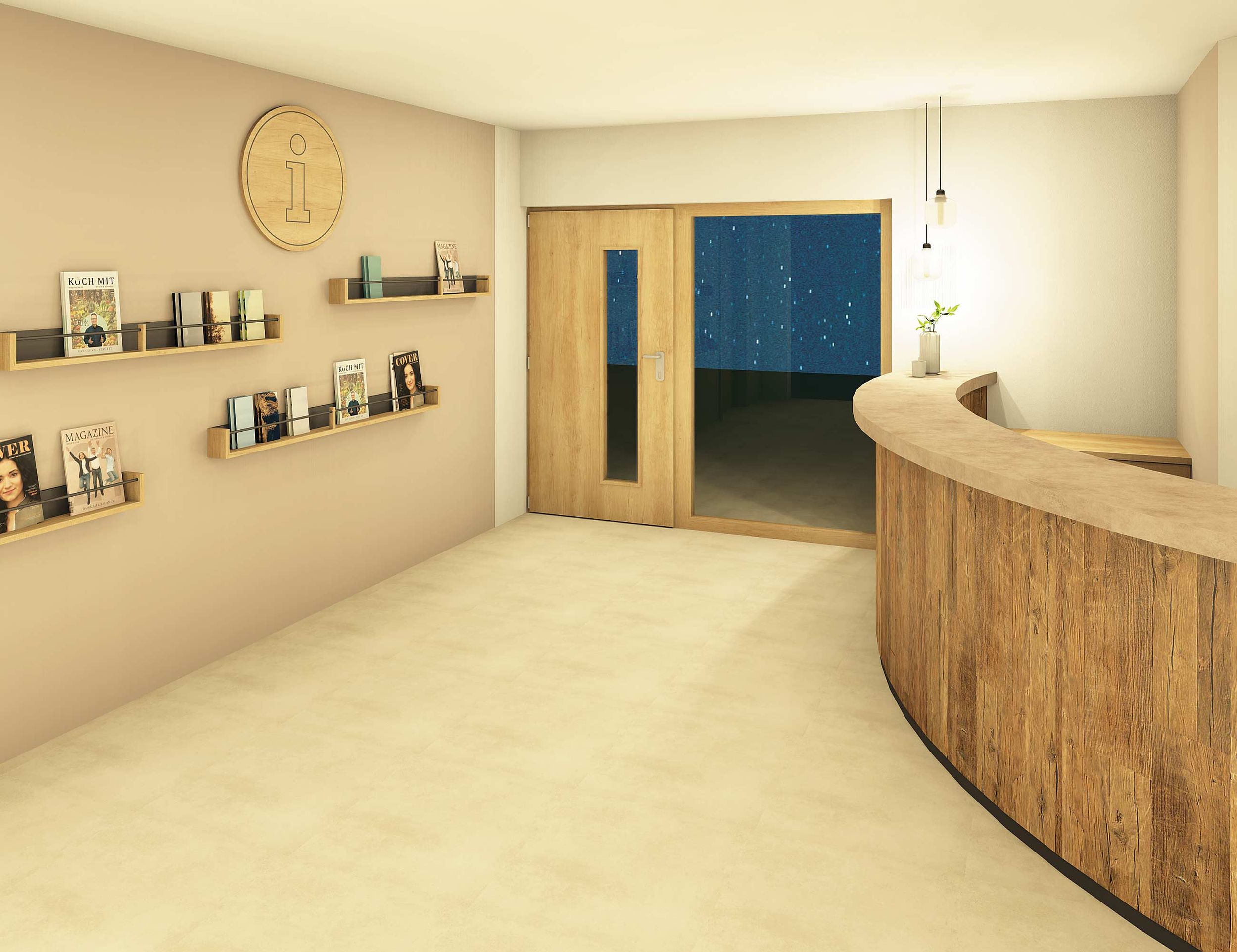 Rezeption im Landhaus Lengg