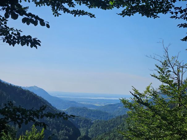 Kapellensteig Blick zum Chiemsee
