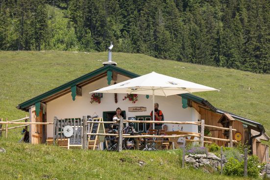 Brotzeit auf der Jochberg