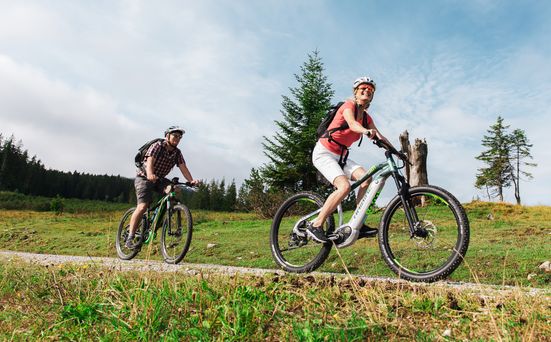 Mit E-Bike auf der Winklmoos-Alm