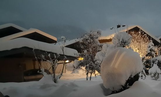 Carport im Winter