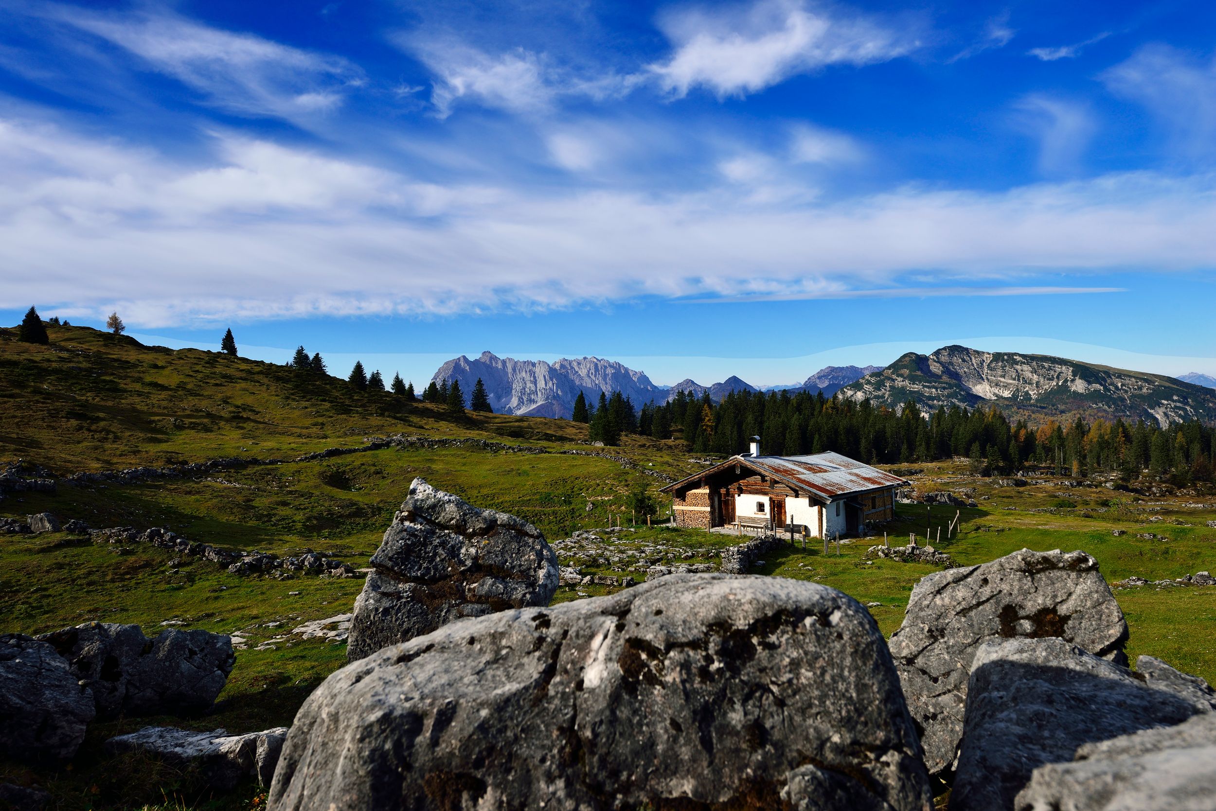 Kaser auf der Eggenalm in den Chiemgauer Alpen