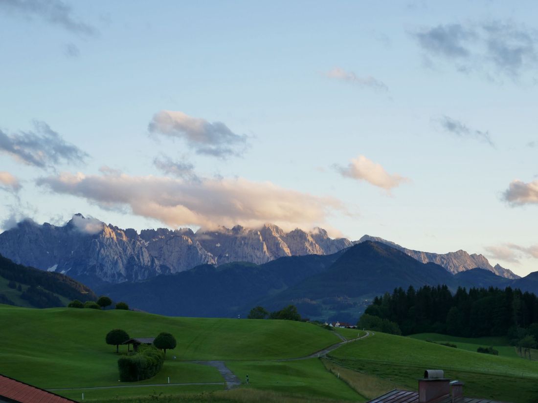 der Ausblick vom Balkon