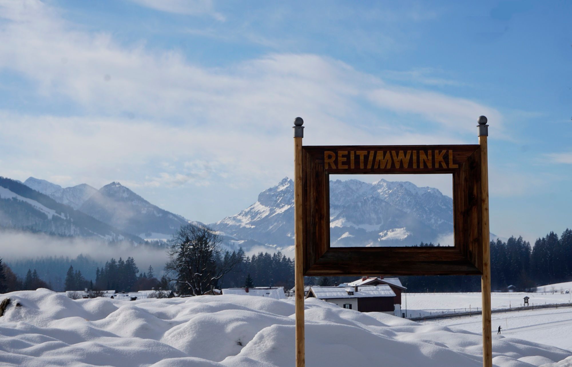 Gletschermühlen Platzl mit Fotorahmen