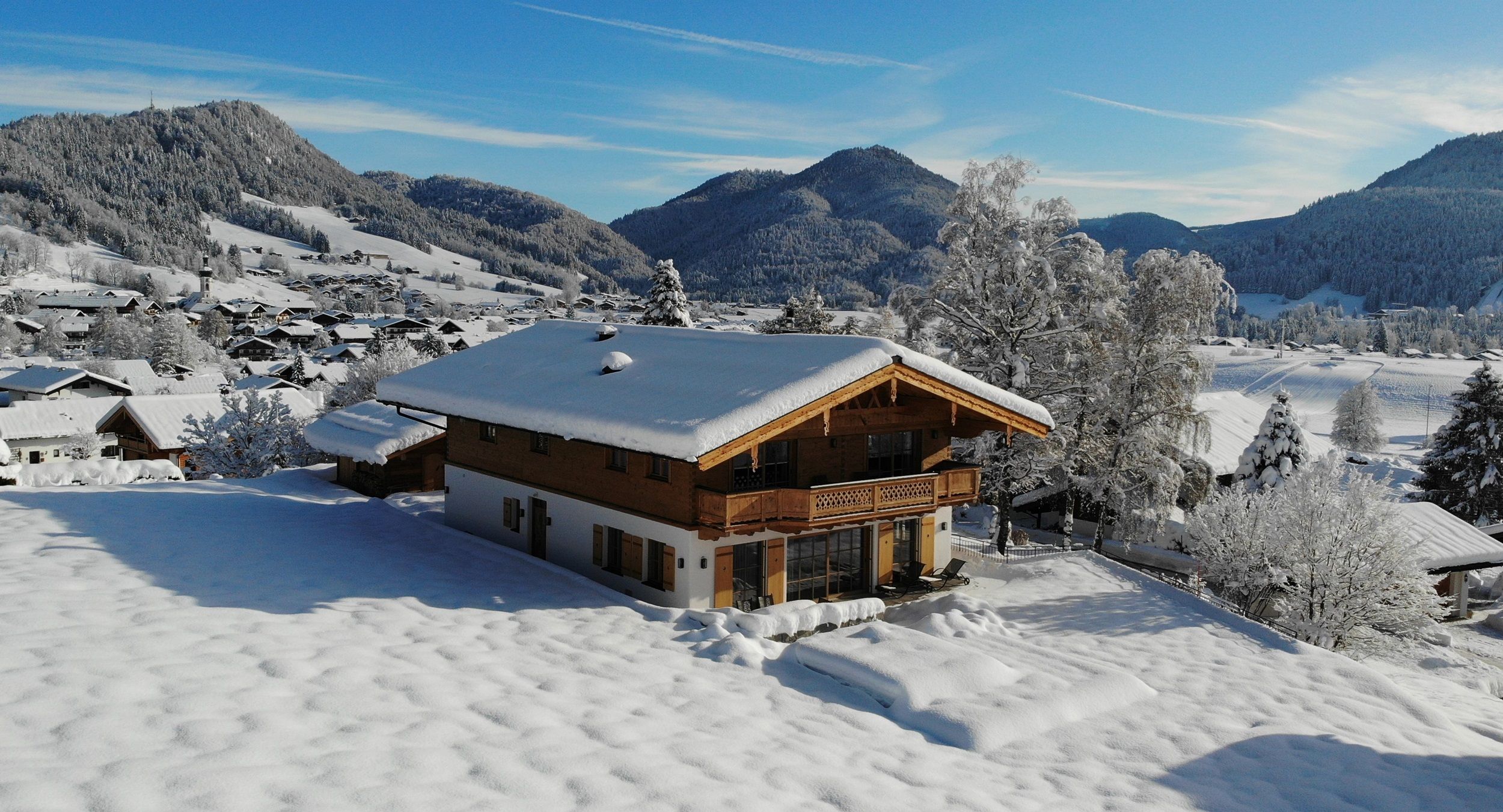 das Chalet im Winter