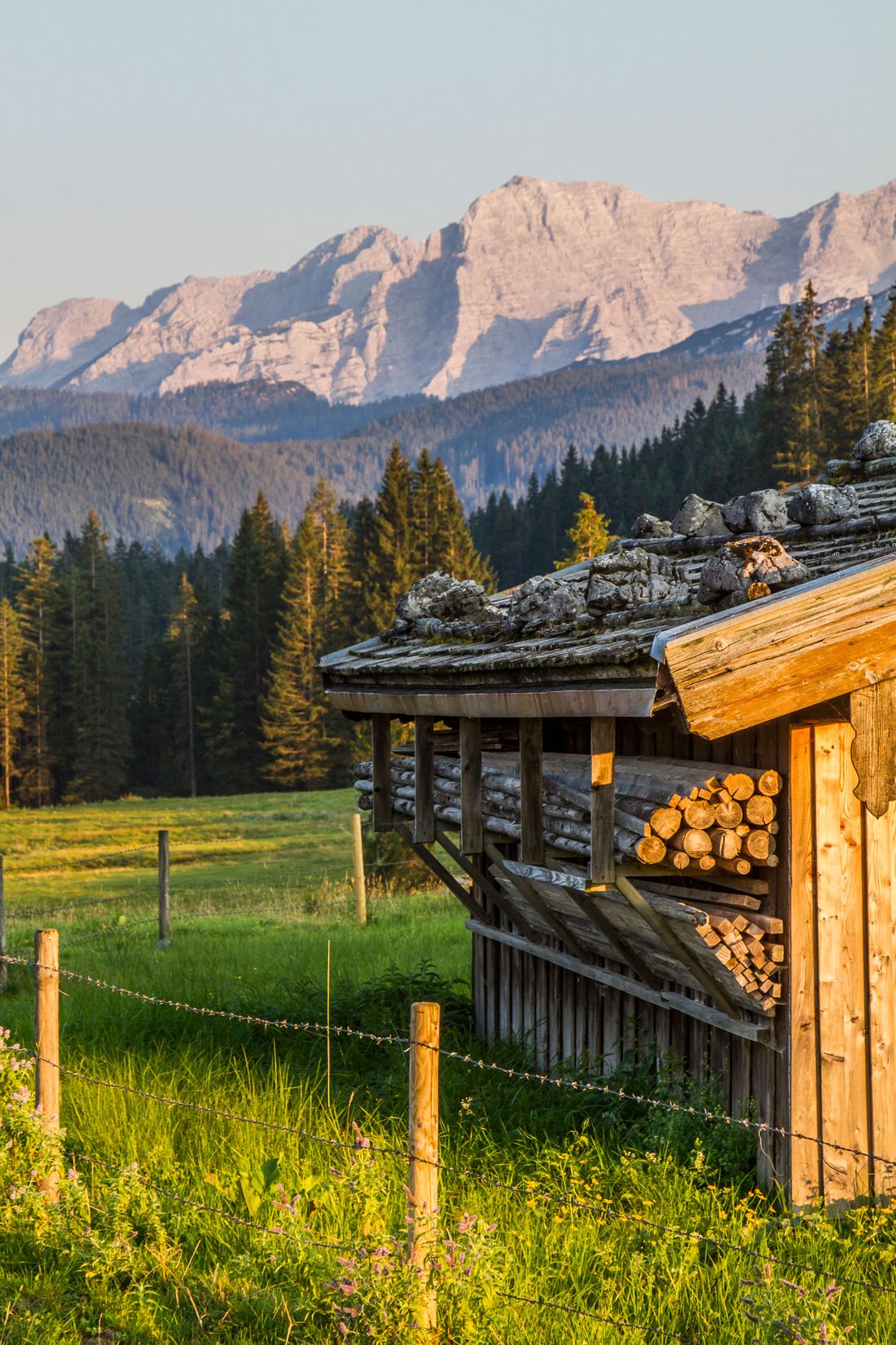 Almhütte auf der Winklmoosalm