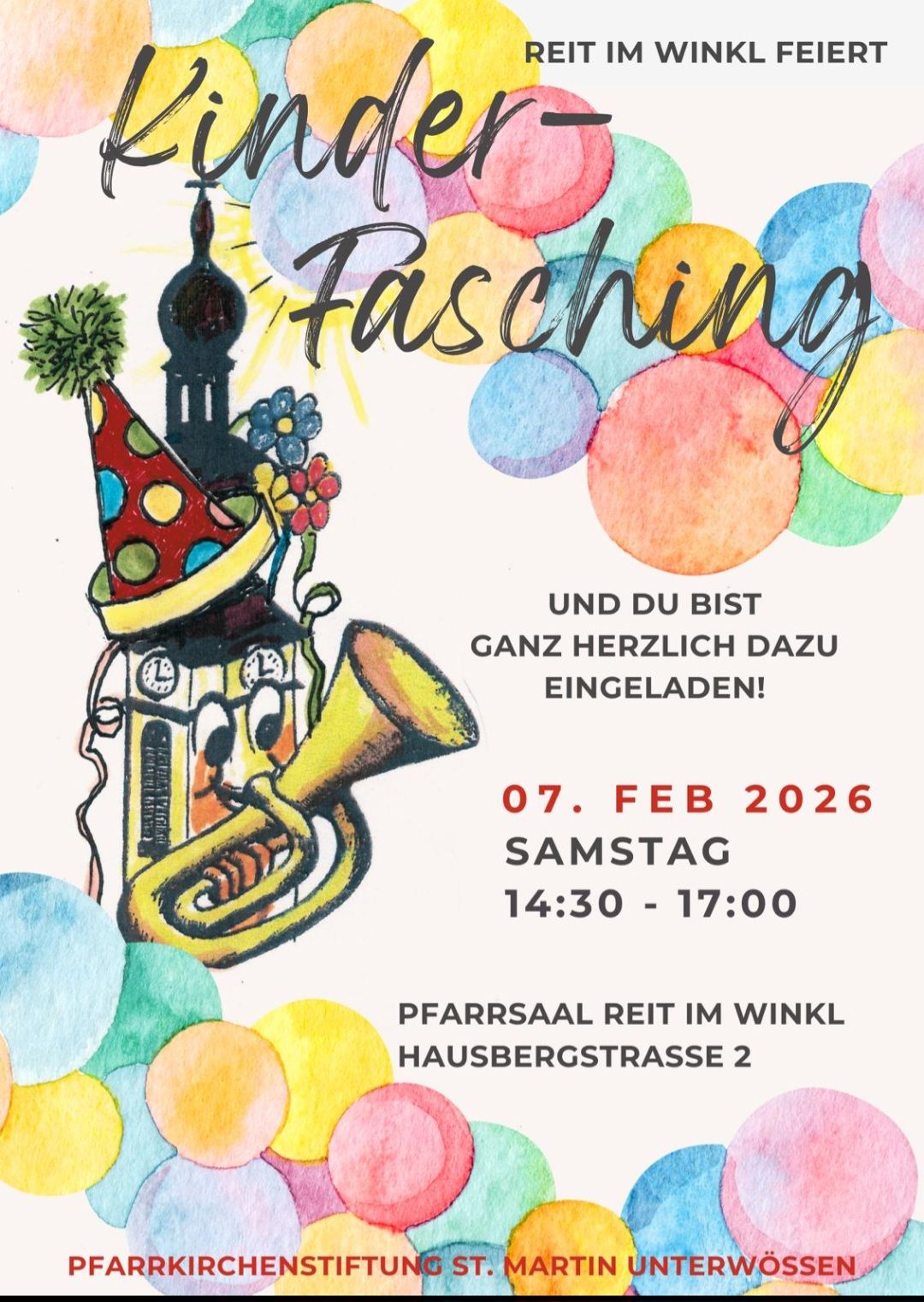 Plakat Kinderfasching